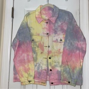 Women’s Unbranded 100% Cotton Tye-Dyed Jean Jacket